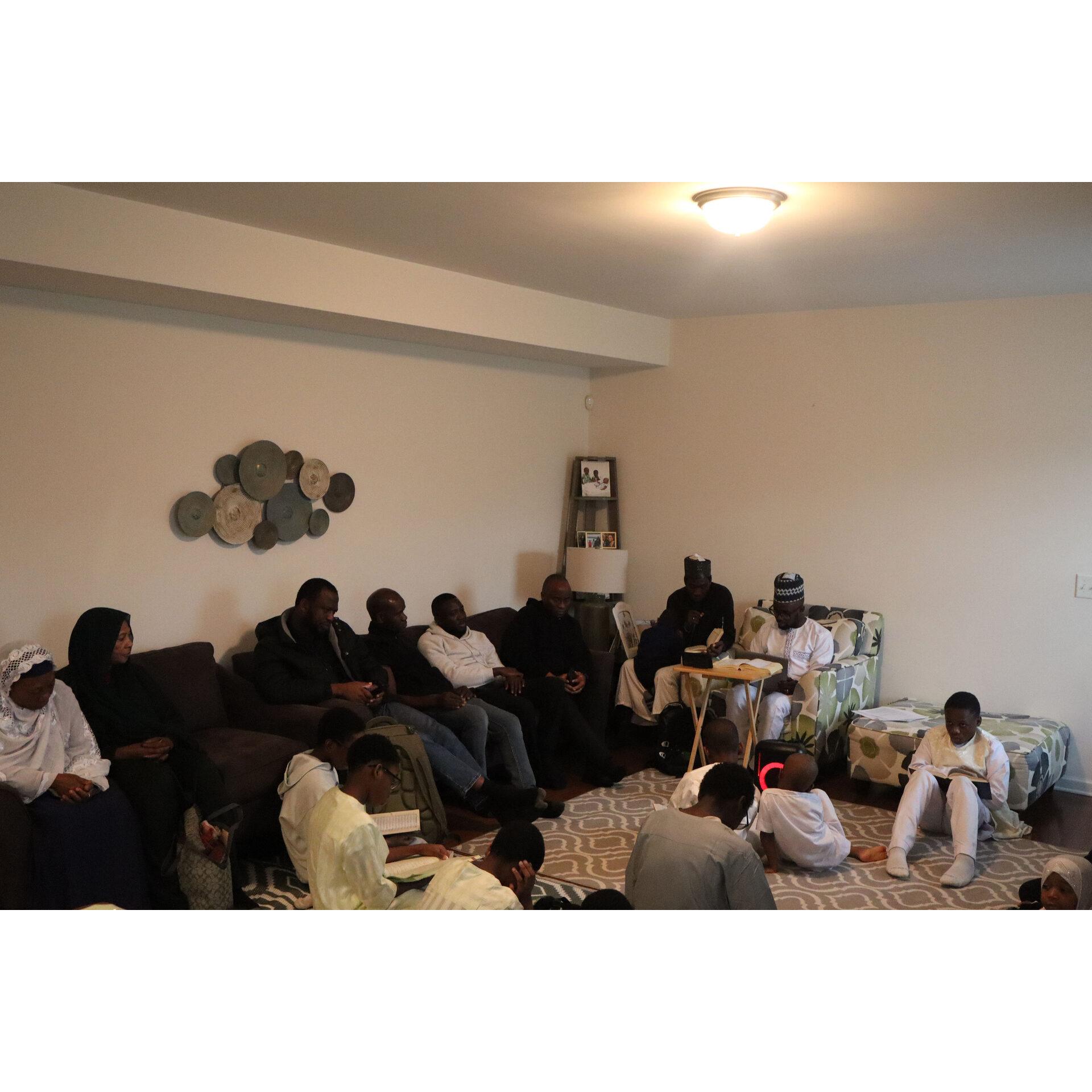 Children learning in an Islamic weekend school class